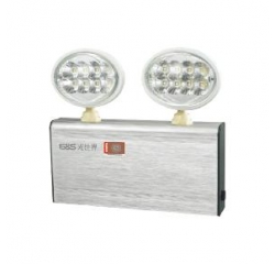 拉丝铝材凸镜双头灯